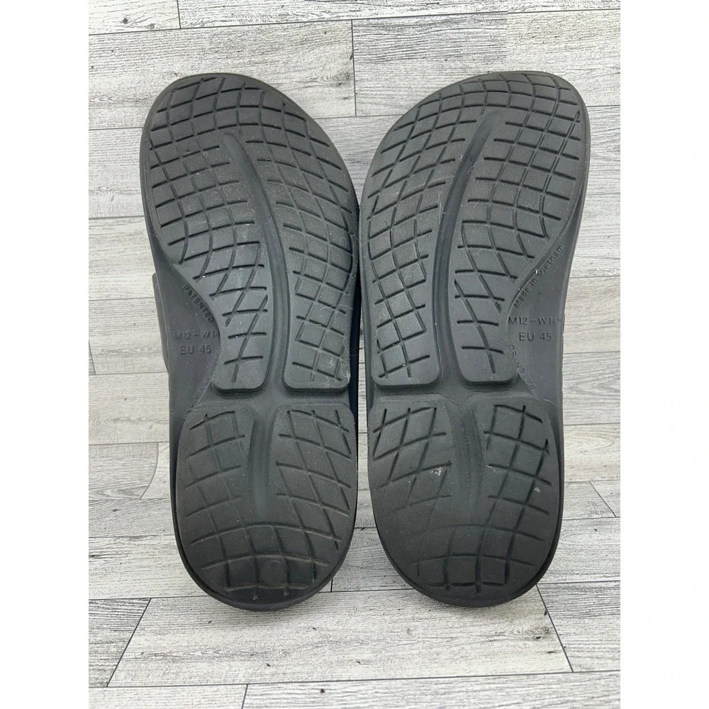 Oofos OOahh Sport Recovery Slides Black Mens 12 Womens 14 EU 45 Sandals Comfort